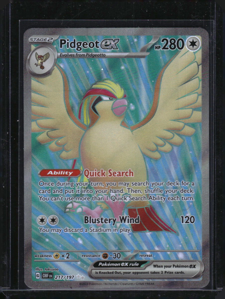 SV03: Obsidian Flames #217/197 Pidgeot ex