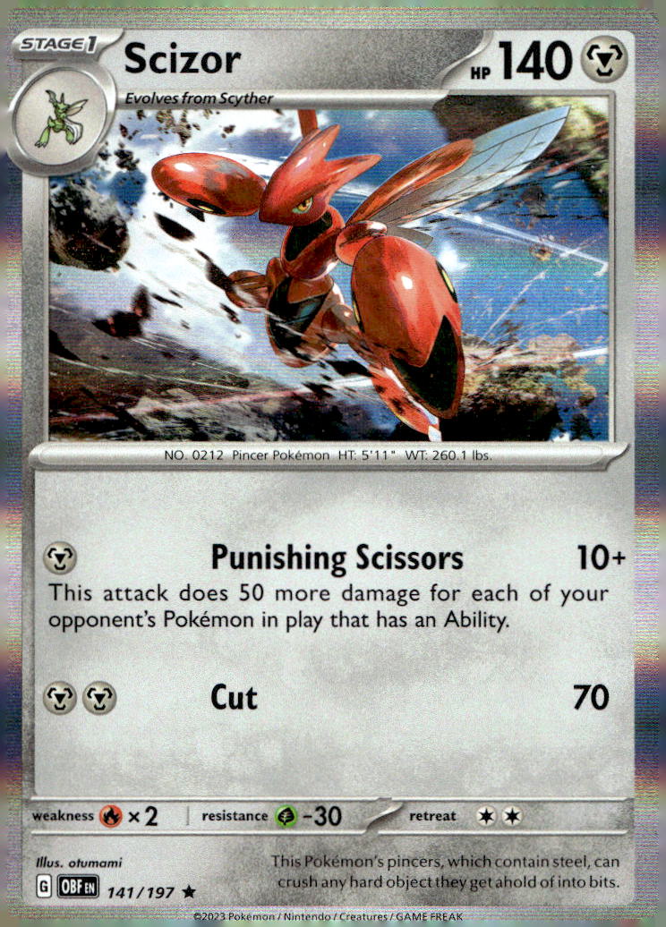 SV03: Obsidian Flames #141/197 Scizor