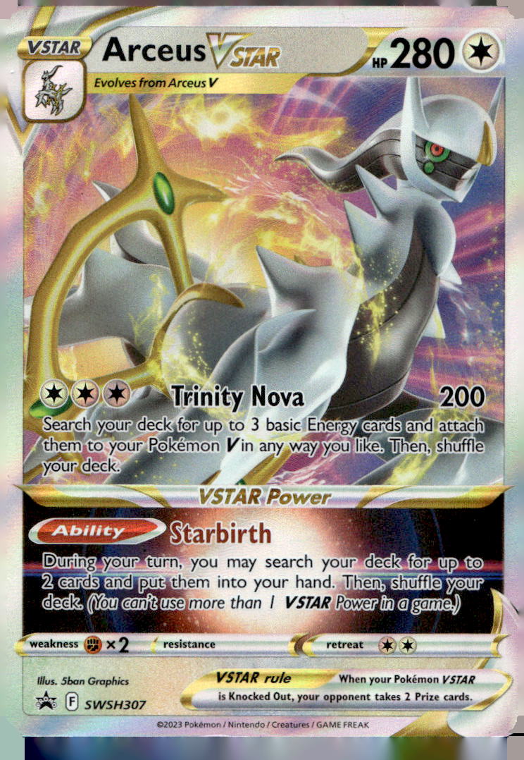 SWSH: Sword & Shield Promo Cards #SWSH307 Arceus VSTAR