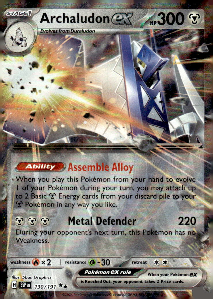 Prize Pack Series Cards #130/191 Archaludon ex