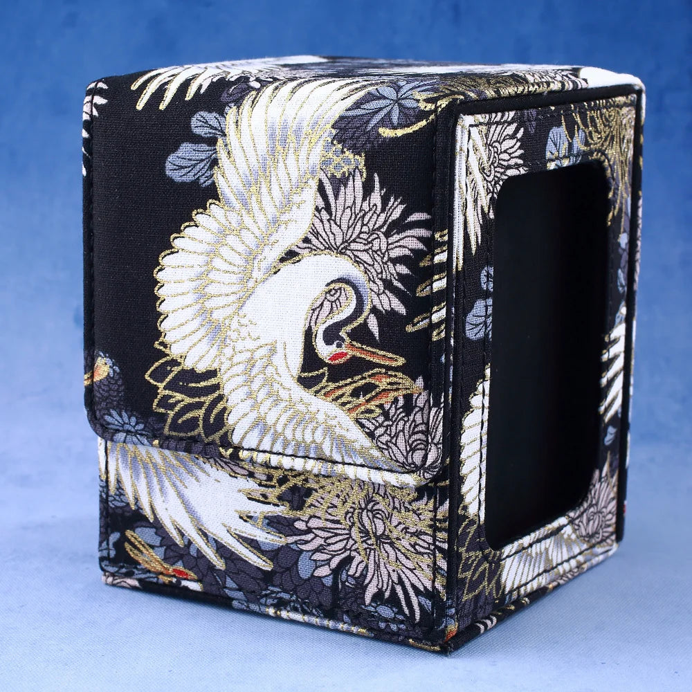 Gacha Trading 100+ Trading Card Deck Box With Display Window PU Leather Storage Box