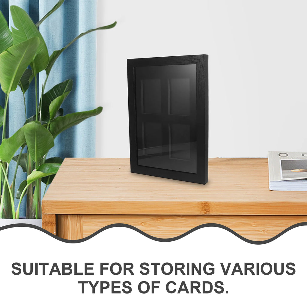 The Collector's Quad Display Frame - Wall-Mounted Trading Card Showcase