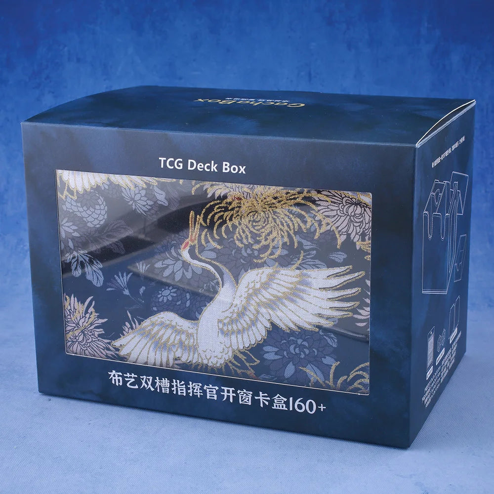 Gacha Trading 160+ Trading Card Deck Box With Display Window PU Leather Storage Box
