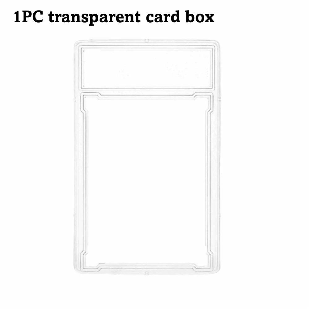 Trading Card Protector with Snap Closure, Removable Graded Card Holder, Durable Plastic Case, Rating Card Slab