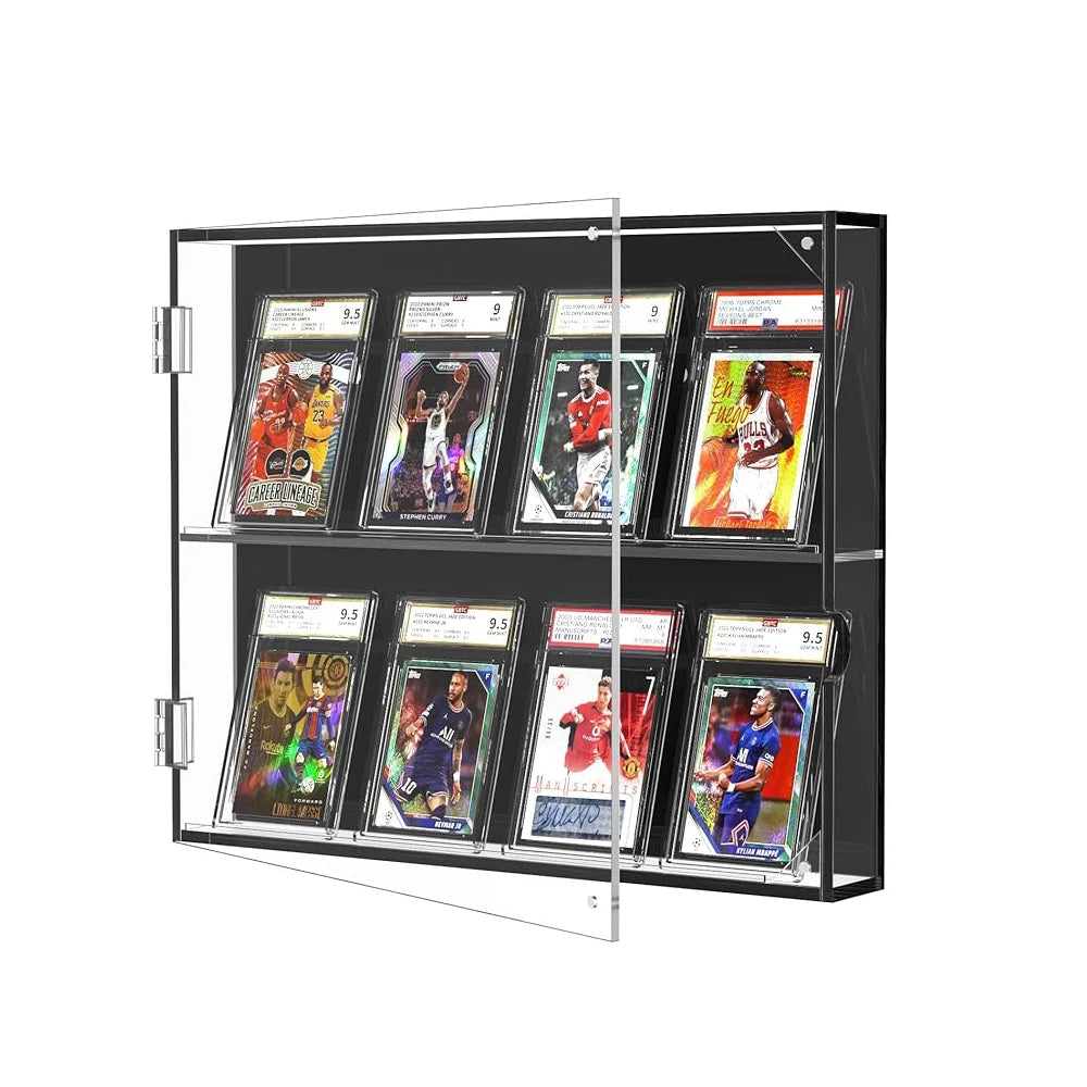 Premium Graded Sports Card Display Case - UV Protection Magnetic Closure