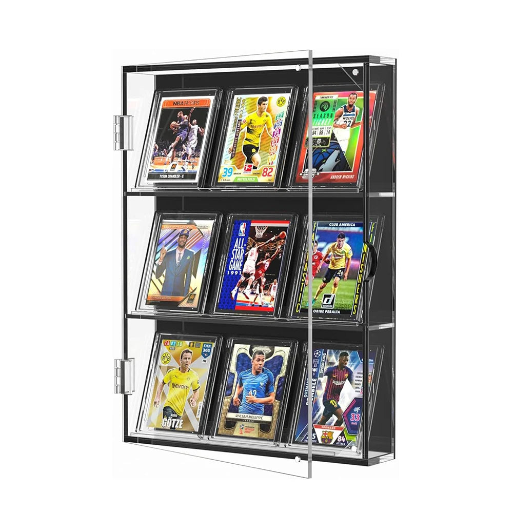 Premium Graded Sports Card Display Case - UV Protection Magnetic Closure
