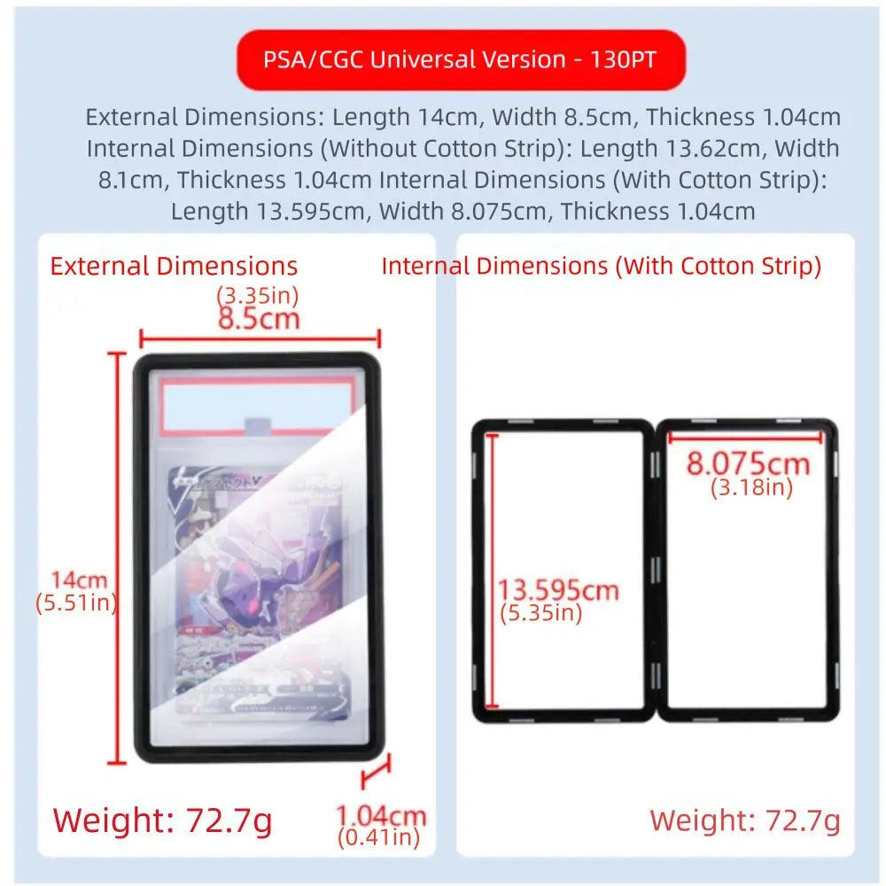 Slab Defender Aluminum Alloy Trading Card Magnetic Holder Scratch Resistant Display Box