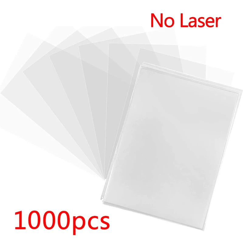 100-1000Pcs Card Sleeves Transparent Cover Clear Protector Cards Holder For Board Playing Game ID Trading Folder Photo Pouch