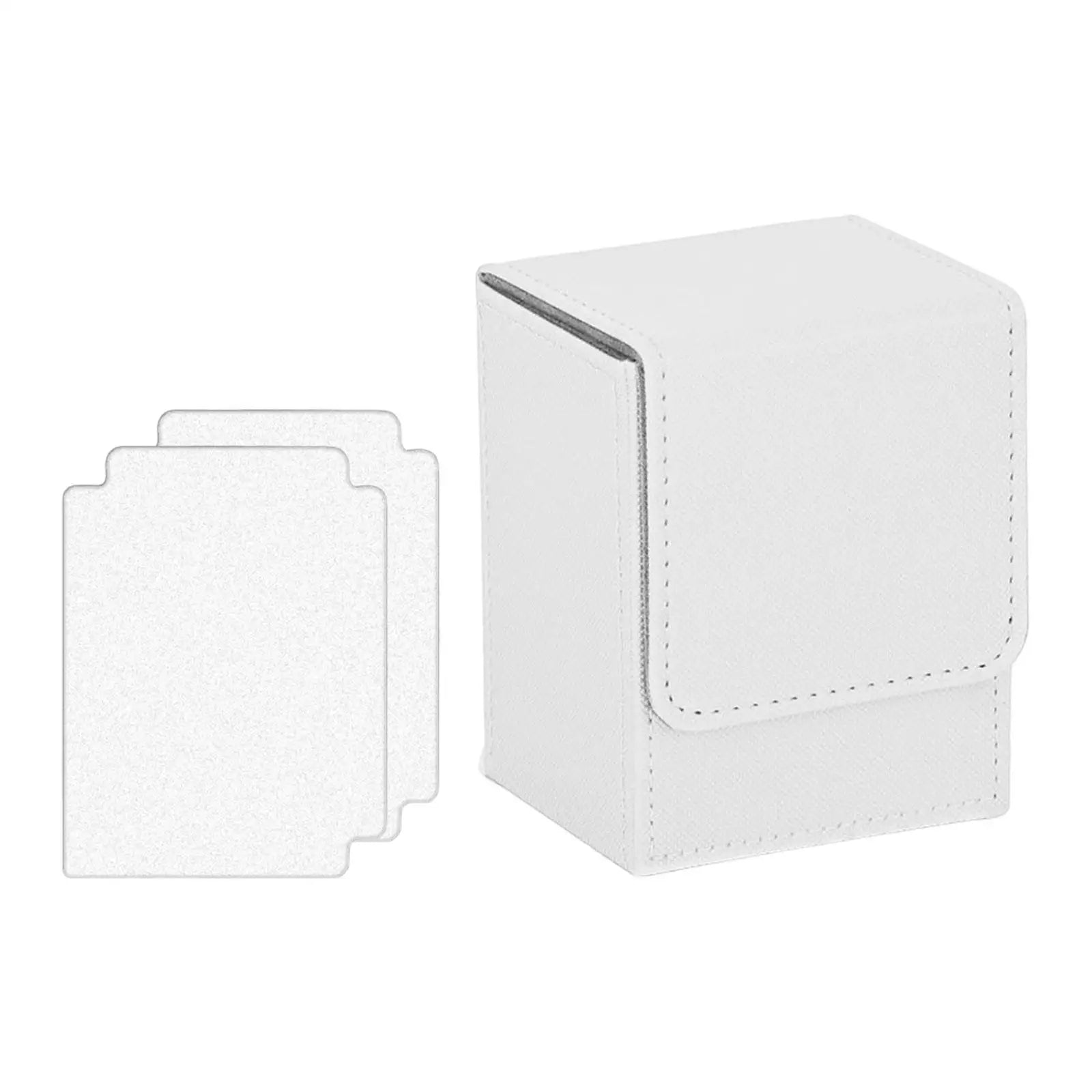 Trading Card Deck Box Lightweight Holds 100 Trading Card Durable with Baffle Holder for TCG Collectible Cards Card
