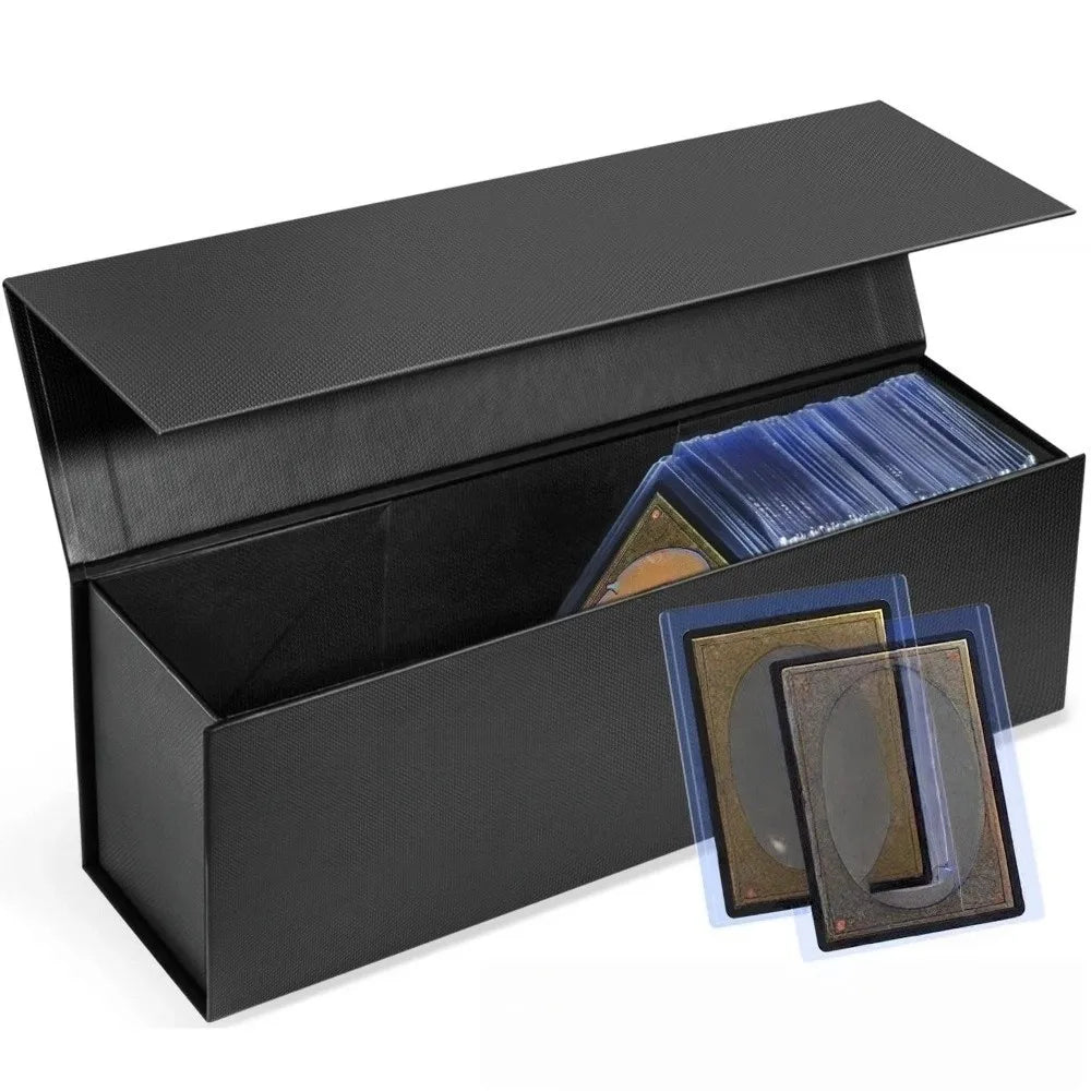 Durable Large Capacity Waterproof Trading Card Storage Box compatible with Top Loader