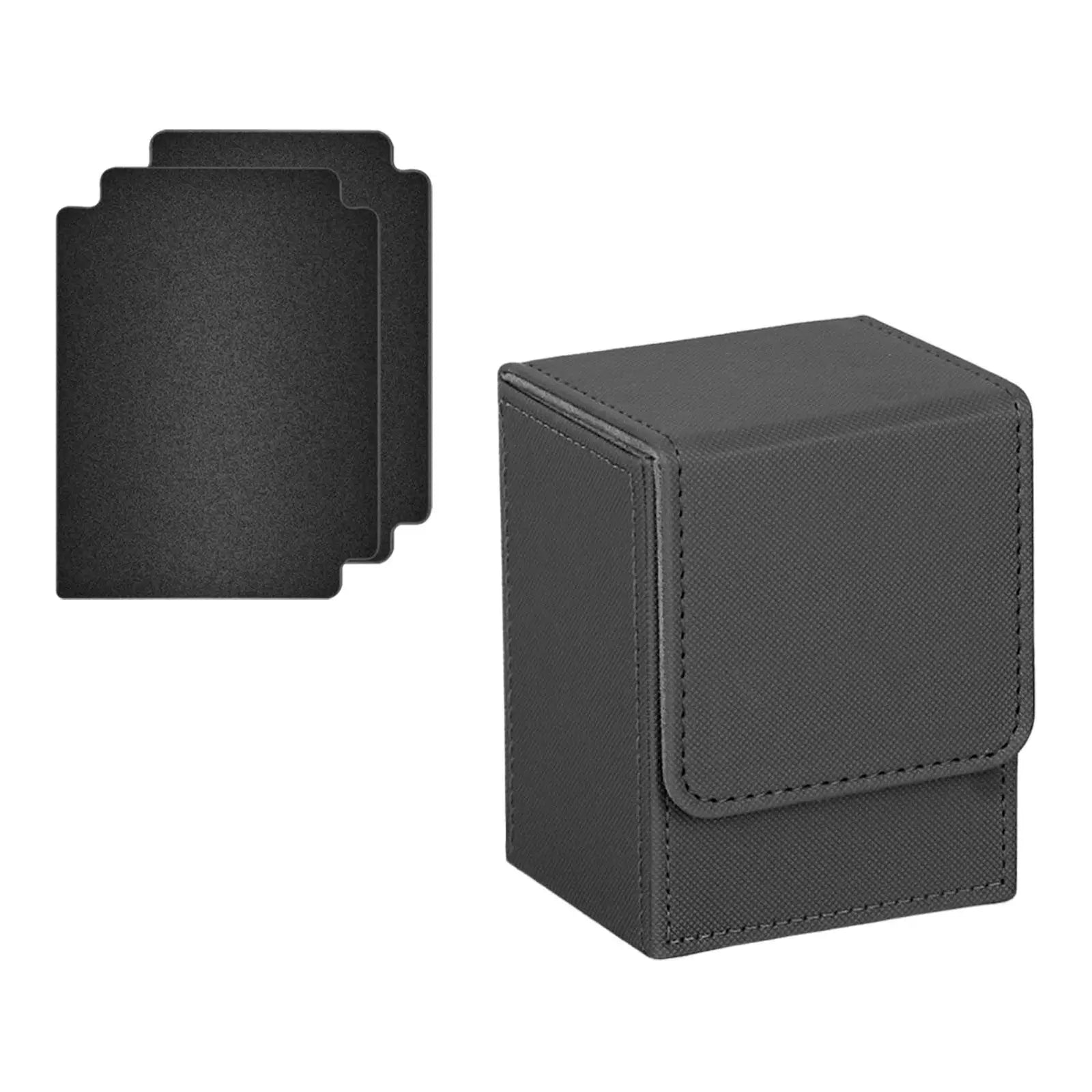 Trading Card Deck Box Lightweight Holds 100 Trading Card Durable with Baffle Holder for TCG Collectible Cards Card