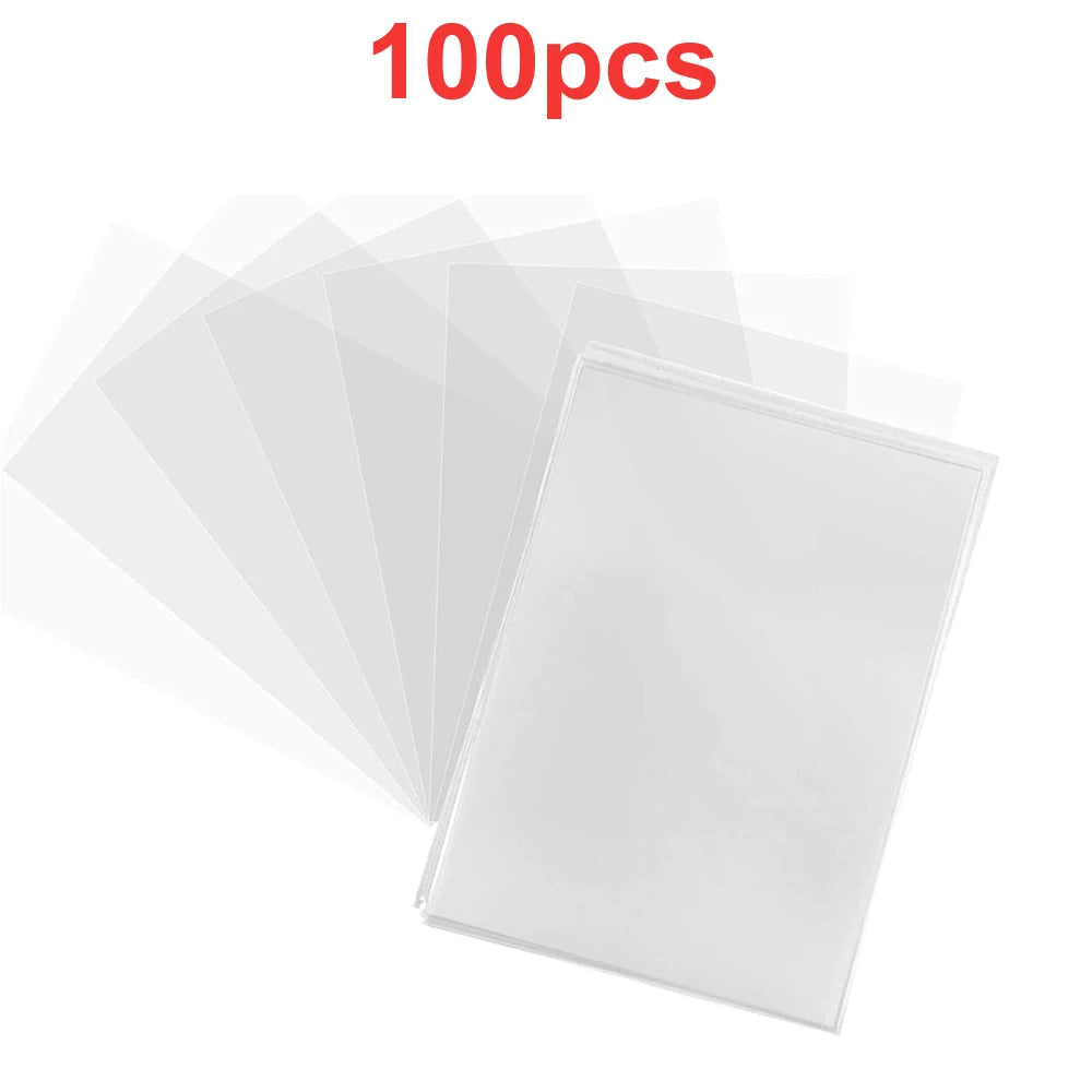 100-1000Pcs Card Sleeves Transparent Cover Clear Protector Cards Holder For Board Playing Game ID Trading Folder Photo Pouch