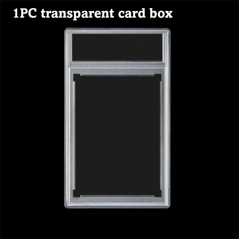 Trading Card Protector with Snap Closure, Removable Graded Card Holder, Durable Plastic Case, Rating Card Slab