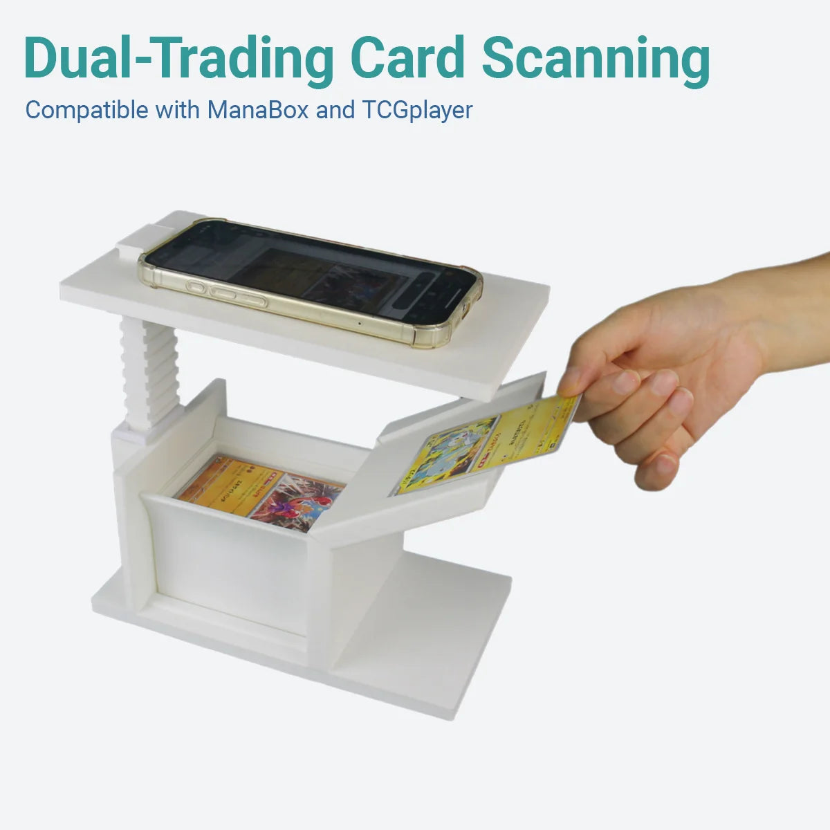 Dual-Mode Trading Card Scanner/Sports Card Scanner with Stand