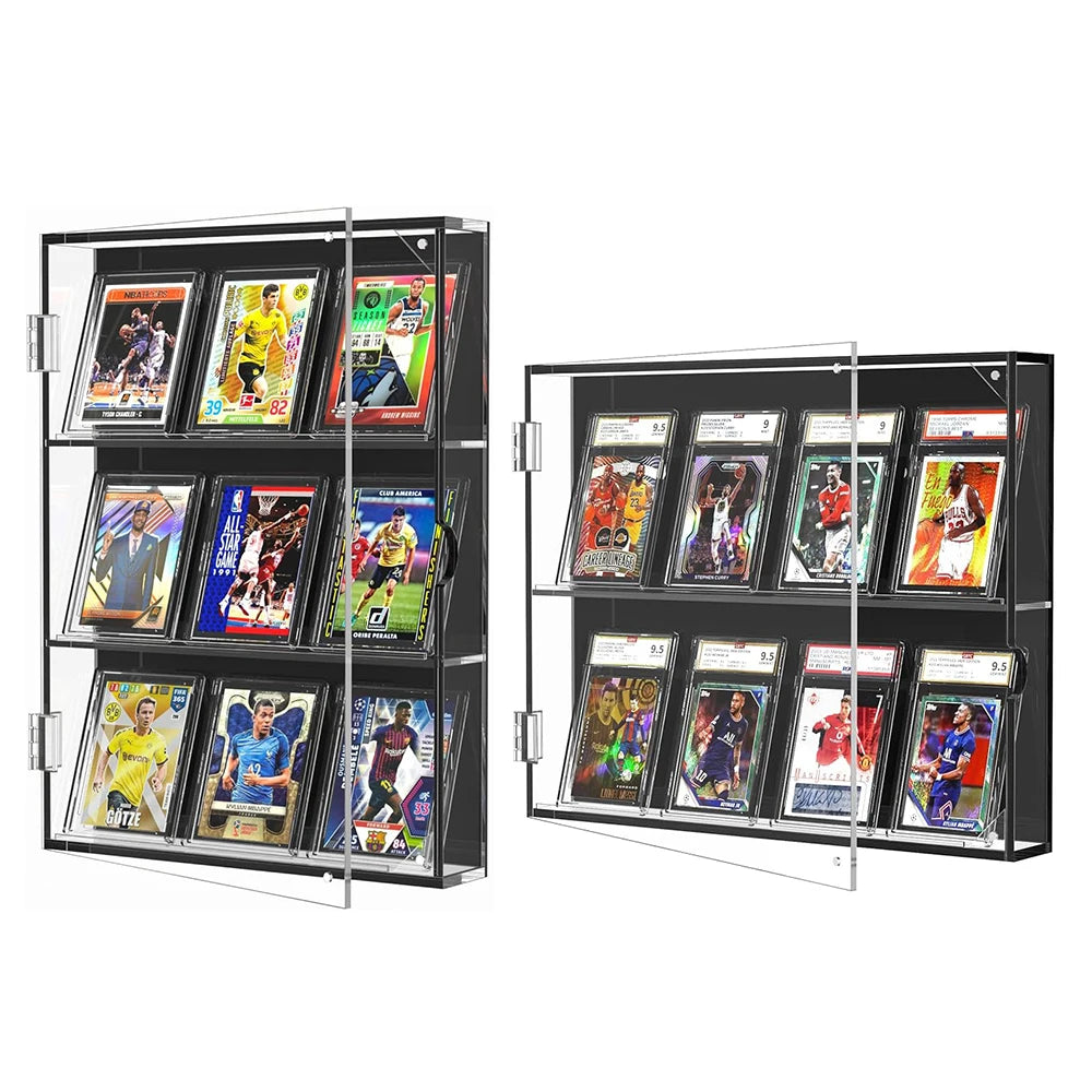 Premium Graded Sports Card Display Case - UV Protection Magnetic Closure