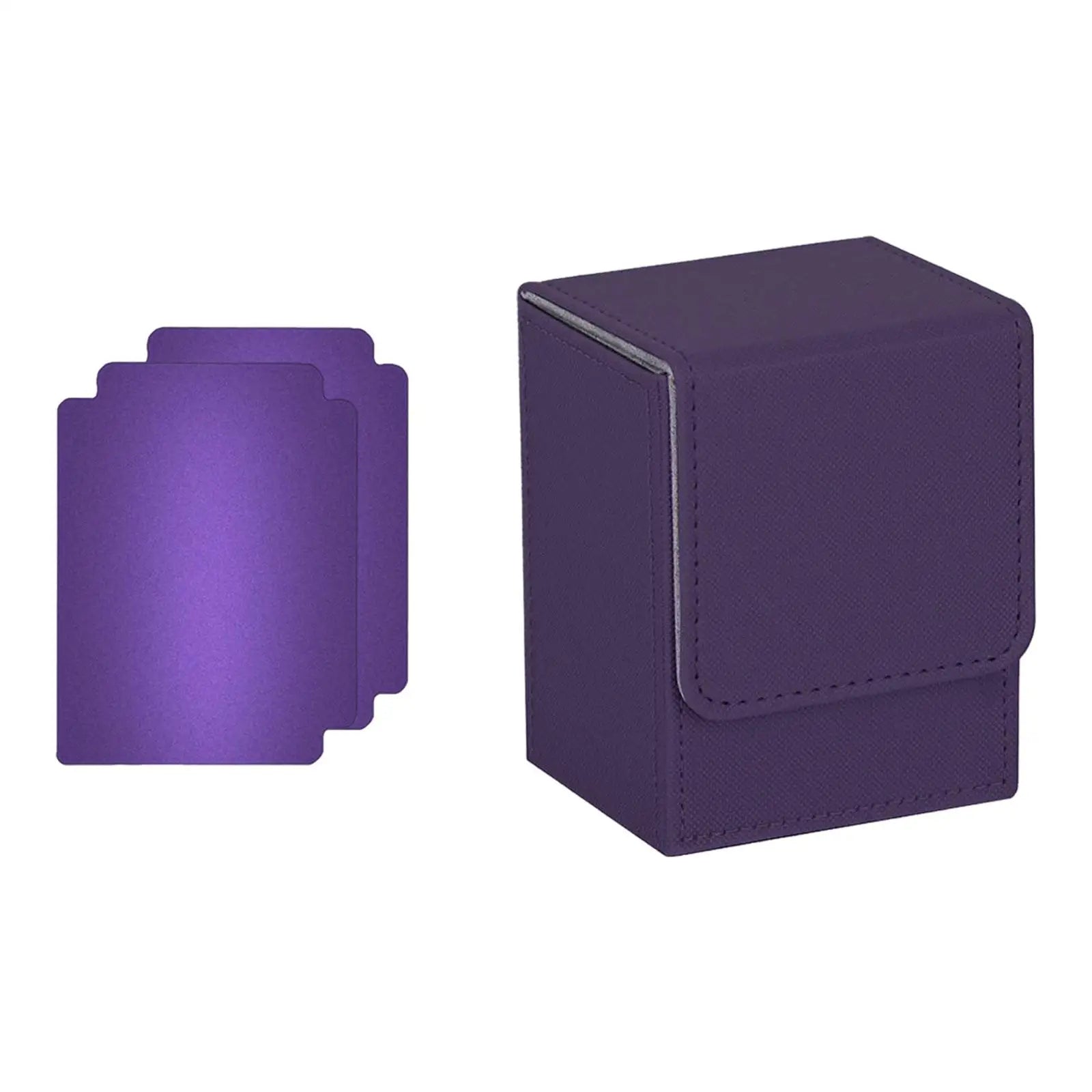 Trading Card Deck Box Lightweight Holds 100 Trading Card Durable with Baffle Holder for TCG Collectible Cards Card