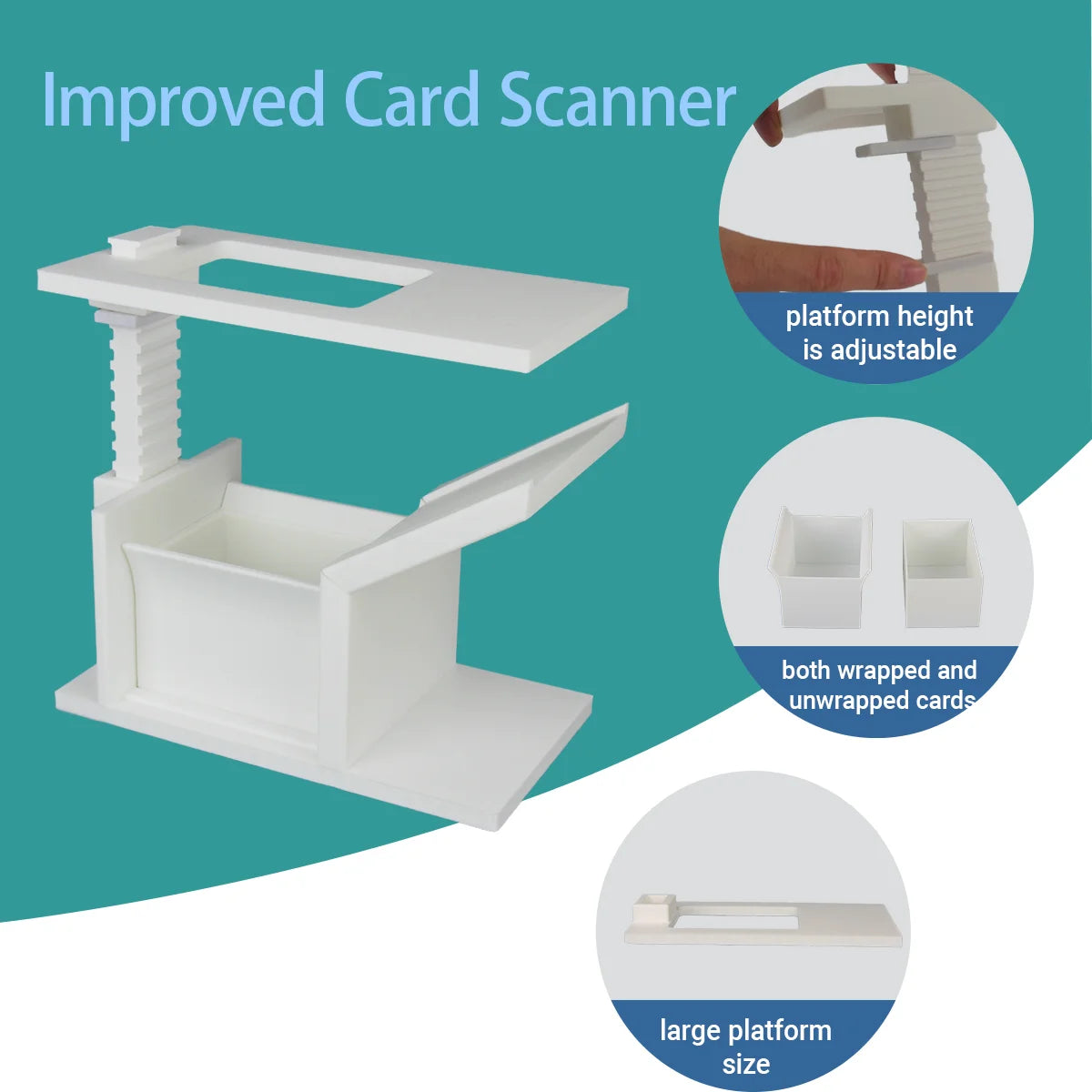 Dual-Mode Trading Card Scanner/Sports Card Scanner with Stand