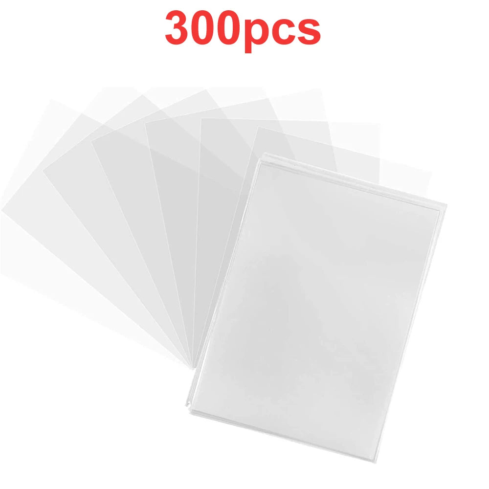 100-1000Pcs Card Sleeves Transparent Cover Clear Protector Cards Holder For Board Playing Game ID Trading Folder Photo Pouch