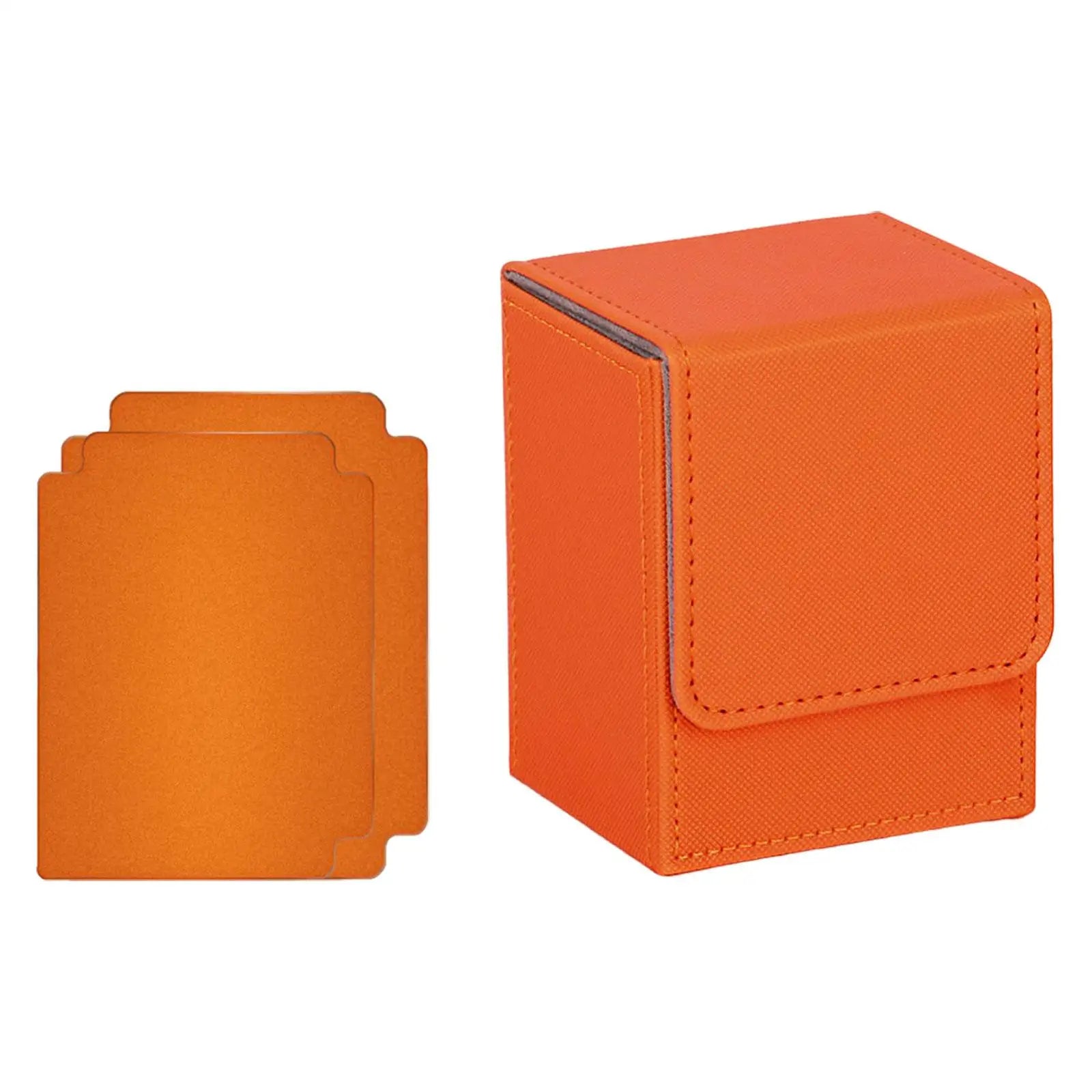 Trading Card Deck Box Lightweight Holds 100 Trading Card Durable with Baffle Holder for TCG Collectible Cards Card