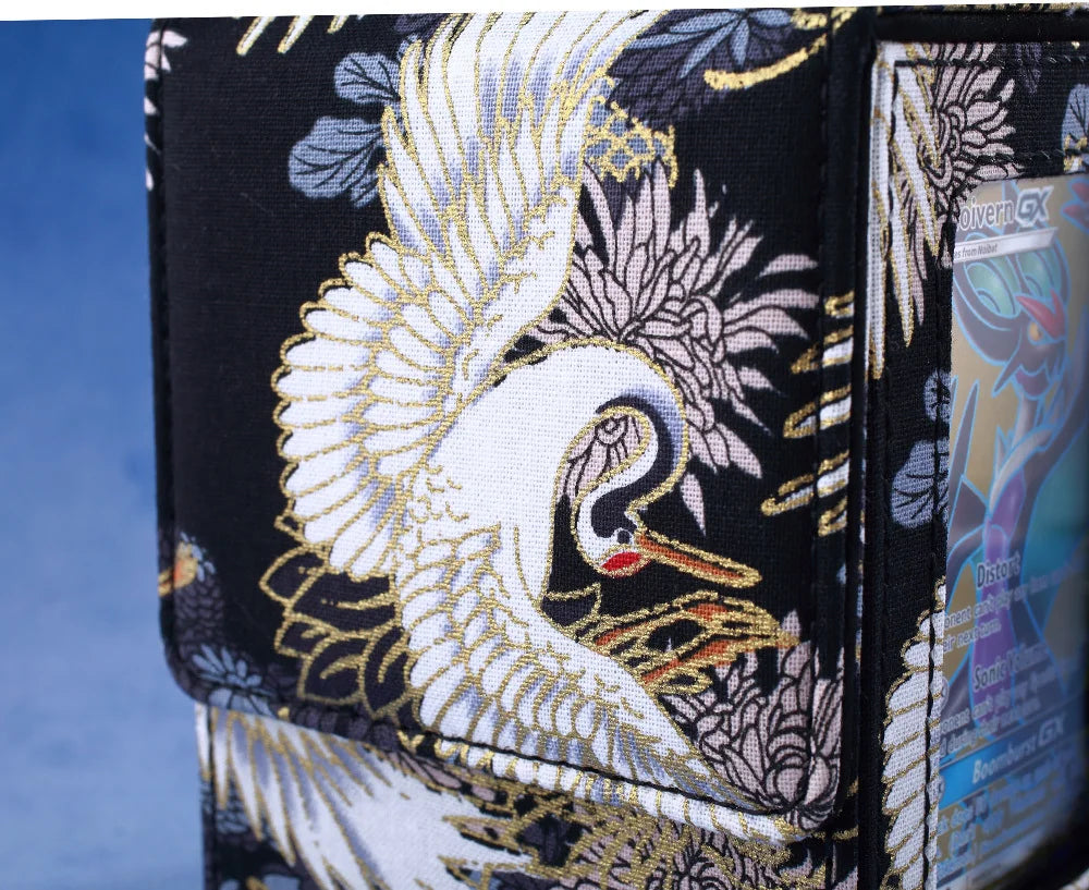 Gacha Trading 160+ Trading Card Deck Box With Display Window PU Leather Storage Box